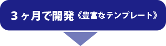 ３ヶ月で開発　豊富なテンプレート